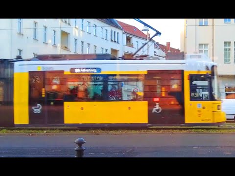 Strassenbahn Berlin eilig 4K