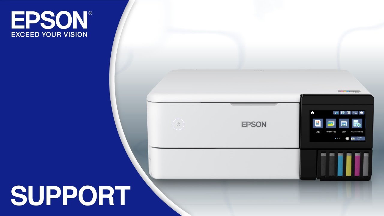 Epson EcoTank Photo ET-8500 | Wireless Setup Using the Control Panel