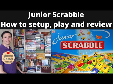 Scrabble Junior how to setup play and review 