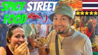 THAI STREET FOOD th | Koh Phangan NIGHT MARKET | ฝรั่งกินอาหารไทย