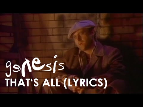 Genesis - That's All (Official Lyrics Video)