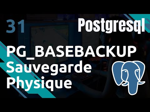 PostgreSQL 31 PG BASEBACKUP sauvegarde et restauration physique | tutos fr