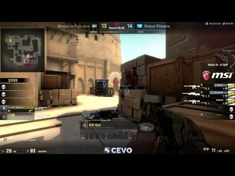 Ninjas in Pyjamas vs Natus Vincere Game 1 (CEVO-P CS:GO Season 7) - Helium & Launders