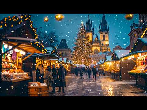 Prague at Christmas | Magical Winter Walk Through Old Town 🎄 4K ASMR Tour
