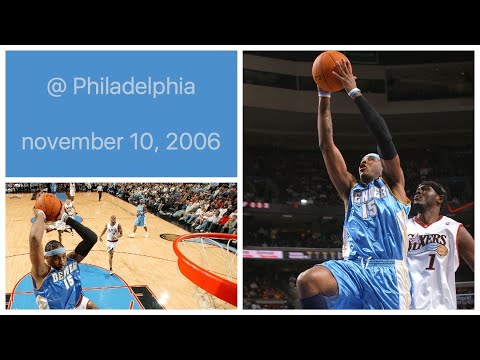 Carmelo Anthony 31 pts @ Philadelphia 76ers Highlights (november 10, 2006)