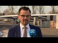 GGD-voorzitter André Rouvoet bij aftrap xl-snelteststraat