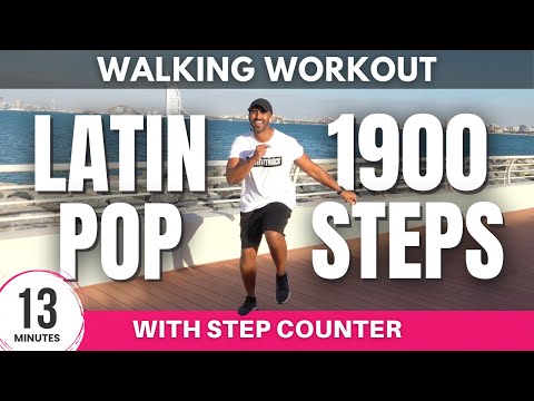 Latin Pop Walking Workout | 1900 steps in 13 minutes