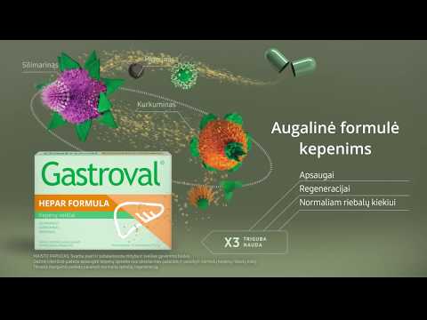 GASTROVAL HEPAR FORMULA, 30 kapsulių