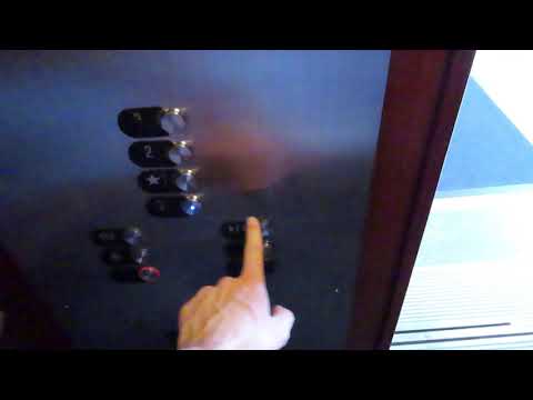 Haughton (OTIS mod) traction elevator (East) at Scott business building, ISU, Terre Haute IN