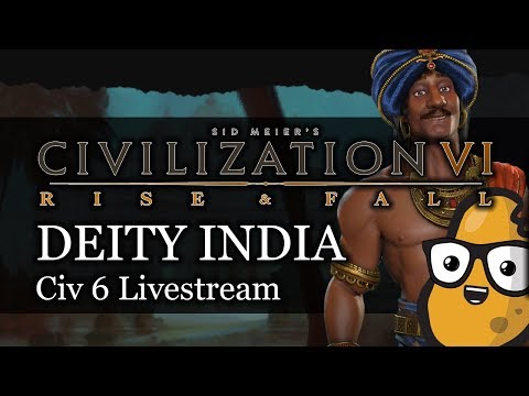 Deity Chandragupta Civ 6 Rise & Fall Gameplay Stream