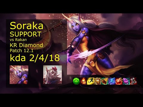 Rank 2 Korean Soraka: Support vs Rakan // [롤] 소라카 vs 라칸 서폿