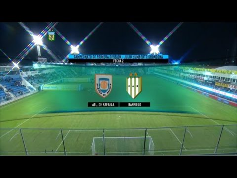 Fútbol en vivo. Rafaela - Banfield. Fecha 2. Primera División 2015. Fútbol Para Todos