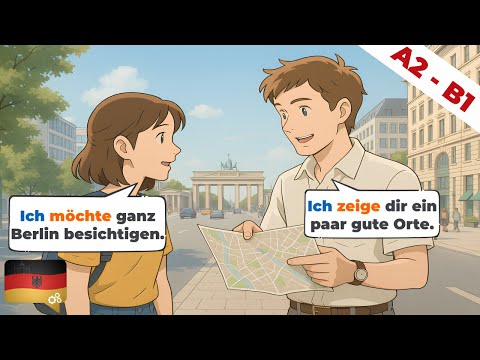 10 Deutsch Dialogen (A2-B1) | Wortschatz & Geschichten | Deutsch lernen durch Hören