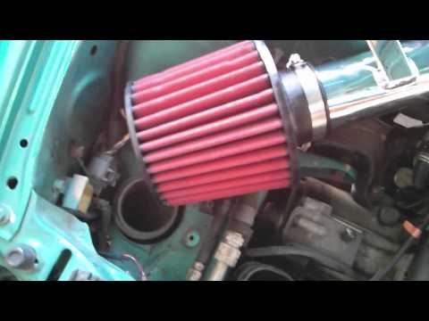 AEM Short Ram intake before and after sound: 95 Honda Civic EG hatchback