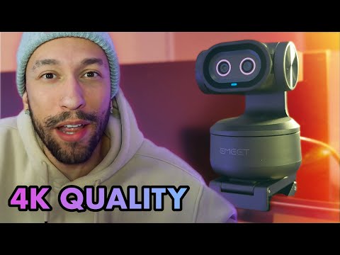 EMEET PIXY | World's First Dual Camera AI PTZ 4K Webcam