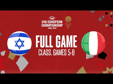 Israel v Italy | Full Basketball Game | FIBA U18 European Championship 2022