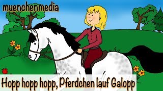 Kinderlieder deutsch - Hopp, hopp, hopp, Pferdchen lauf Galopp - Kinderlieder zum Mitsingen