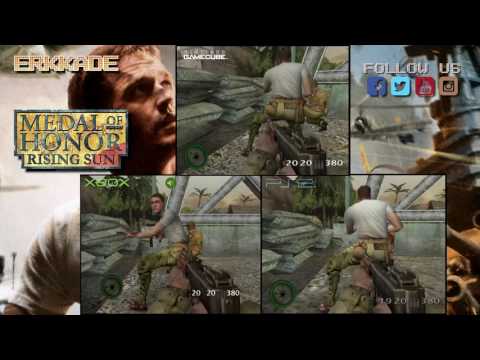 Comparison - Medal of Honor: Rising Sun XBOX vs PS2 vs GC
