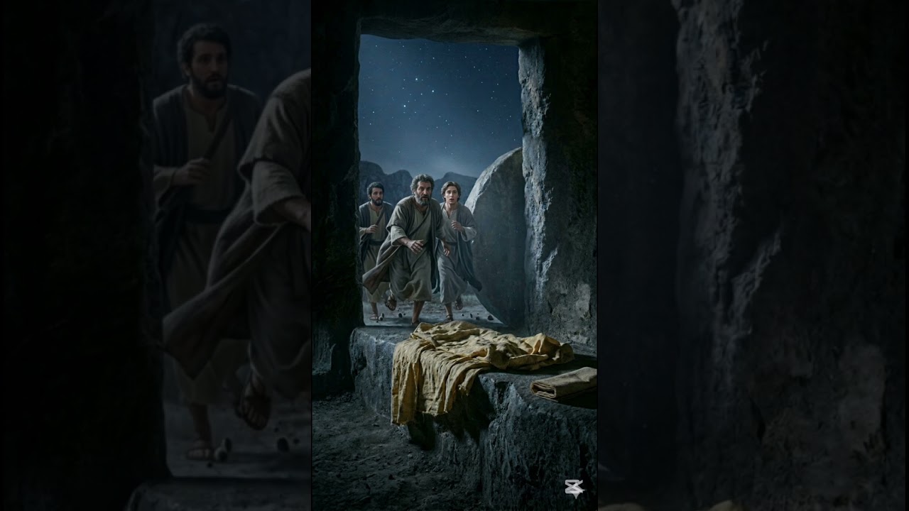 He Is Not Here… He Has Risen#HeIsRisen #EasterFaith #CatholicTruth #ChristianTikTok