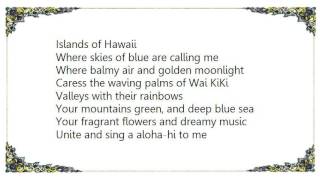 Lester Young - Song of the Islands Na Lei O Hawaii Lyrics