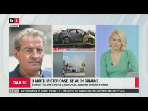 TALK B1 CU IRINA PETRARU. 3 MORTI MISTERIOASE. CE AU IN COMUN? 31 MAI 2021. P2/2