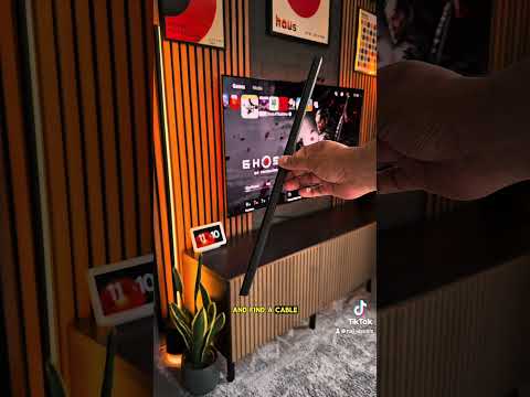 Hiding your tv cables - hack?! #interior #interiordesign #diyhomedecor #diyhacks