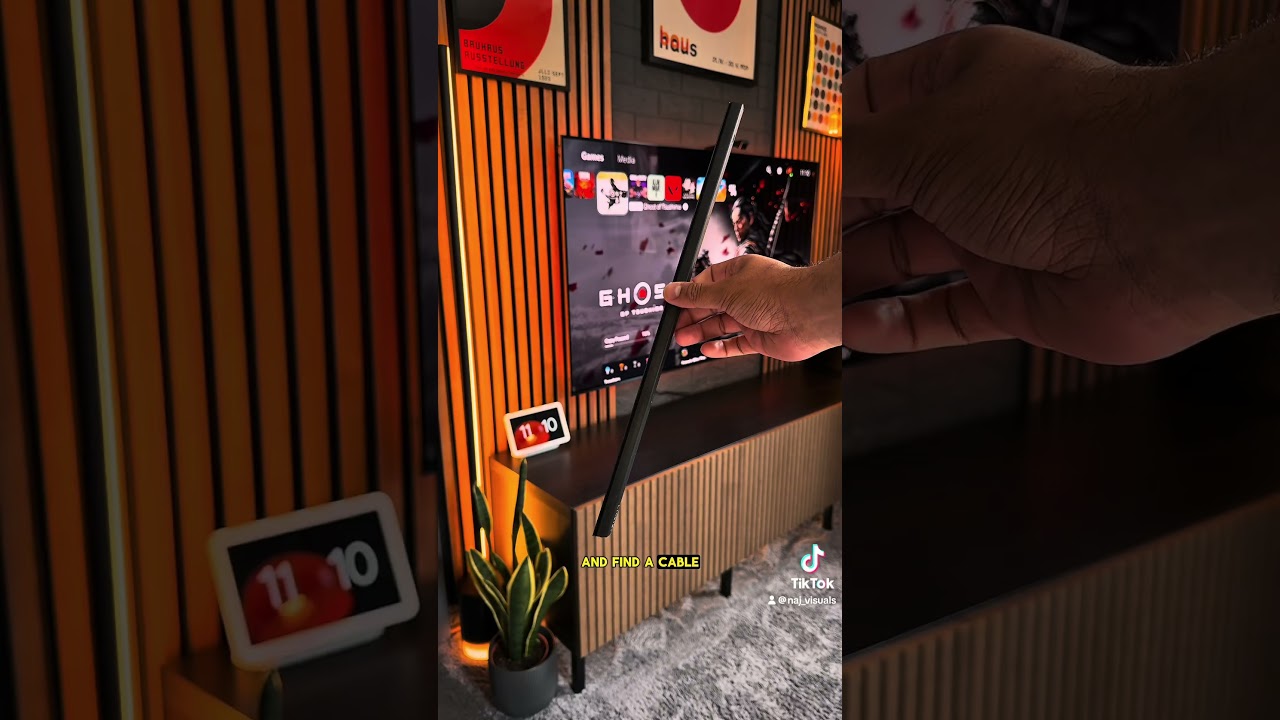 Hiding your tv cables - hack?! #interior #interiordesign #diyhomedecor #diyhacks