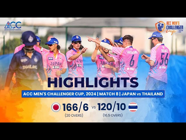ACC Men’s Challenger Cup | Highlights | Japan vs Thailand | Match-8