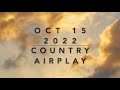 Billboard Top 60 Country Airplay Oct 15 2022