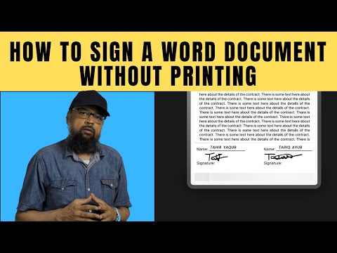 How to Sign Word Document Without Printing