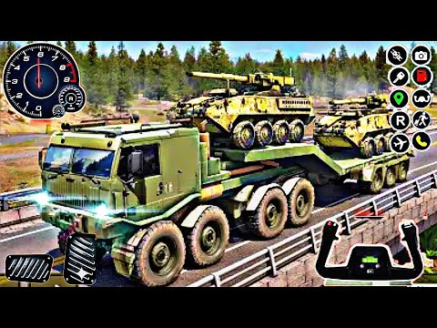 US Army Cargo Truck Simulator 3D - Military Car Driving Simulator 2025 - Android Gameplay 