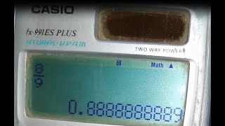 how to convert fraction to decimal in casio fx991es plus calculator