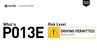 OBD Code p013e Guide to Repair