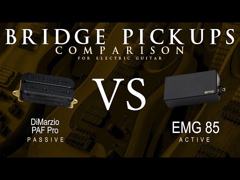 DiMarzio PAF PRO vs EMG 85 - Bridge Guitar Pickup Comparison Tone Demo