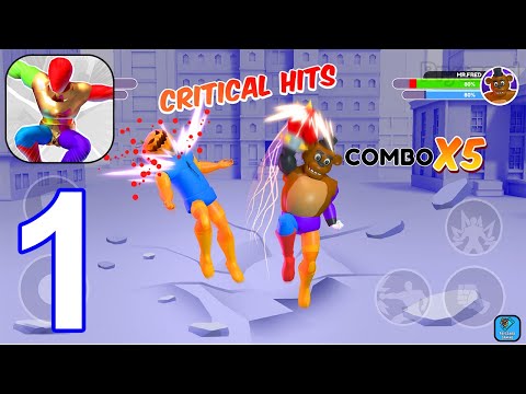 Merge Superhero Fighting - Gameplay Walkthrough Part 1 Tutorial Levels 1-10 (iOS,Android) - YouTube