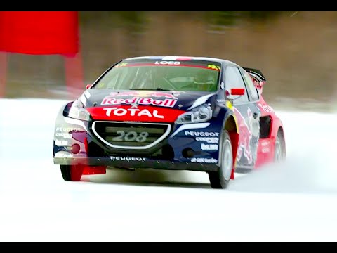 NEW PEUGEOT 208 RALLY 2016 - SEBASTIAN LOEB TESTER - SNOW CRAZY TEST ONLY SOUND