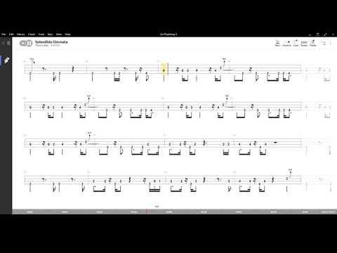 Splendida giornata ( Vasco Rossi ) ,Tablatura e base Senza Basso - Backing bass track - NO BASS