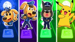 Sheriff Labrador 🆚 Sheriff Labrador Team🆚Pikachu. Who Is Best?
