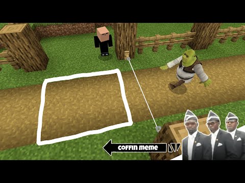 Traps for Shrek in Minecraft Part 1 - Coffin Meme
