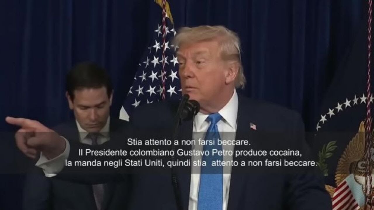 Trump: Presidente Colombia Gustavo Petro stia attento a non farsi beccare