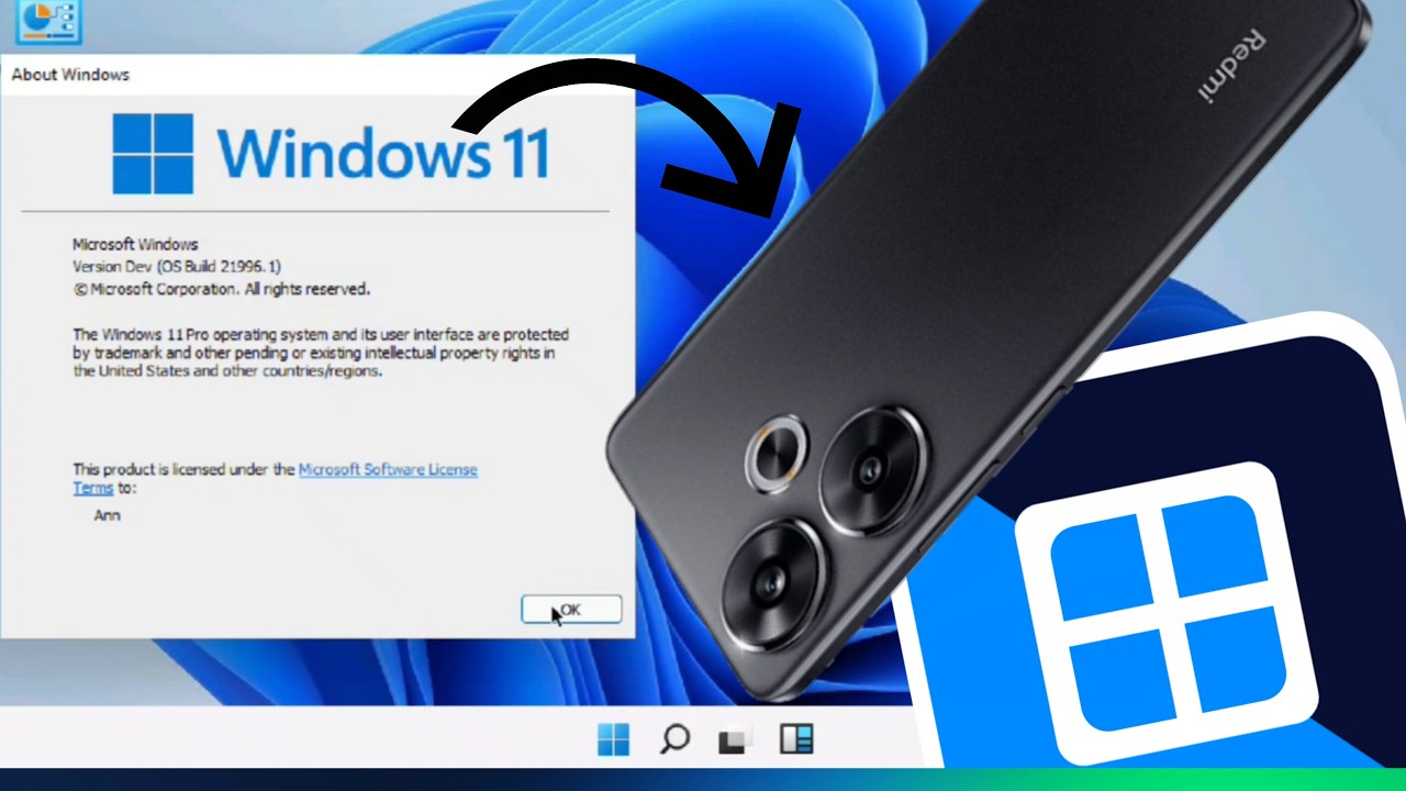 Emulate Windows 11 build 21996.1 on Android phones with Vectras VM