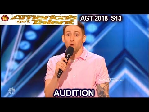 Samuel J. Comroe Comedian with Tourette Syndrome He is Funny  America's Got Talent 2018 Audition AGT