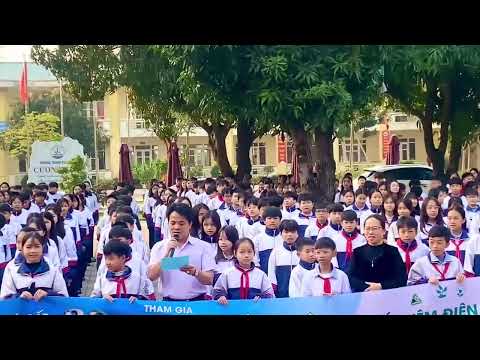 LIÊN ĐỘI THCS CƯƠNG GIÁN  HƯỞNG ỨNG CHIẾN DỊCH GIỜ TRÁI ĐẤT NĂM 2025