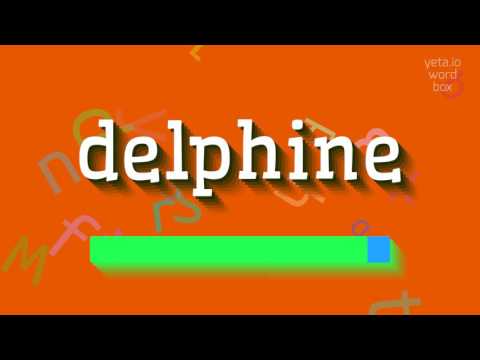 HOW TO SAY DELPHINE?