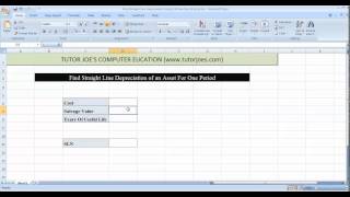 preview picture of video 'Find Straight Line Depreciation Using SLN Function In Mixrosoft Excel Tamil'