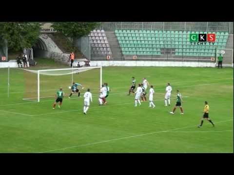 7. kolejka: GKS Tychy - Olimpia Grudziądz 2:1. Folc 1:0