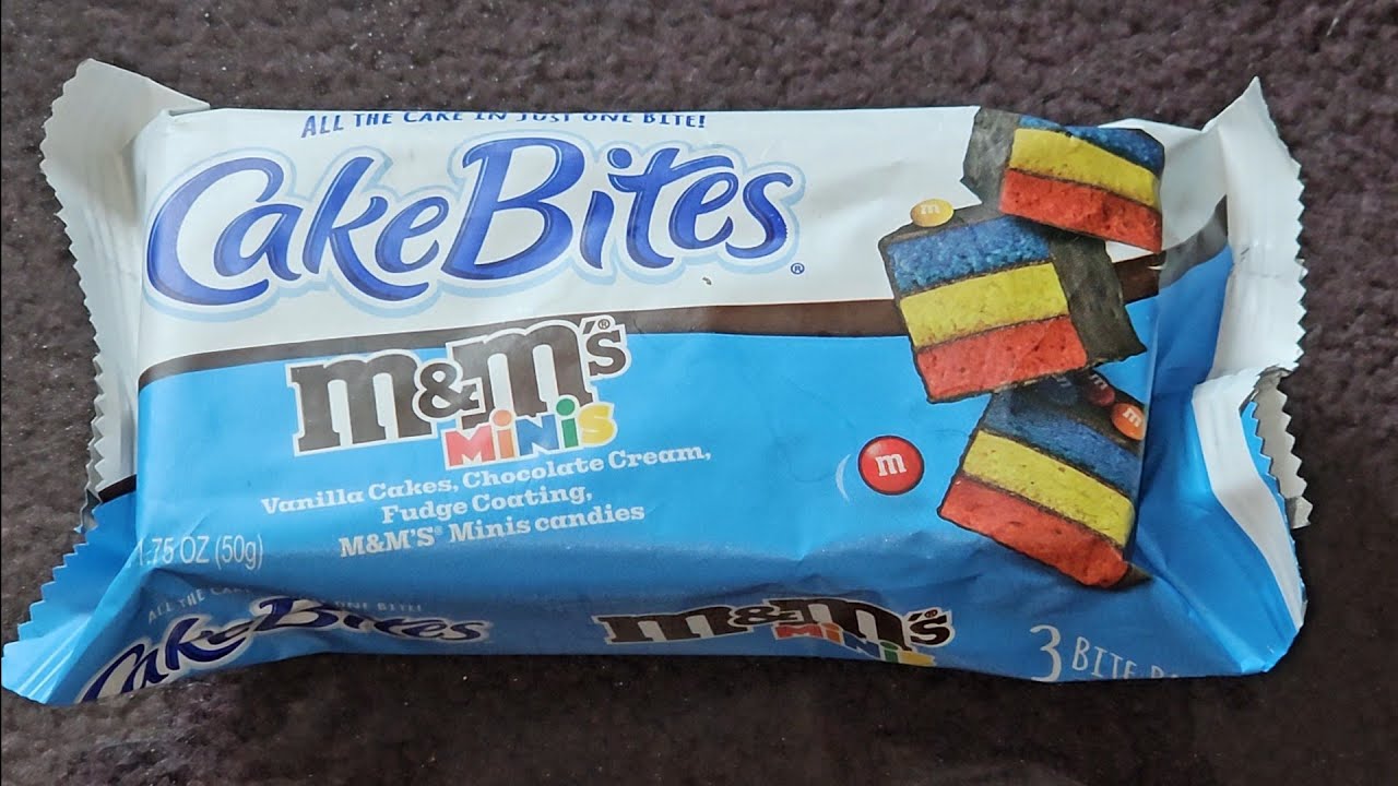 All the Cake in One Bite!  CakeBites Cake Bites m&m's m&ms minis Review Taste Test