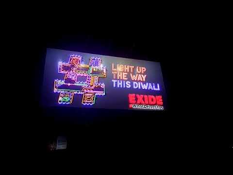 Exide wishes Happy Diwali with a lit up Hashtag sign