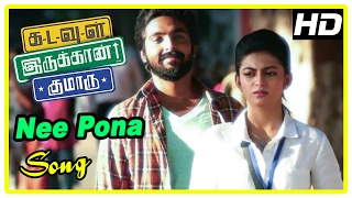 Kadavul Irukaan Kumaru Scenes | Nee Pona Theruvula song | G V Prakash follows Anandhi | RJ Balaji