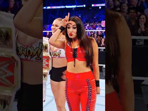 Brie Bella with Ronda Rousey❤️#nikkibella #rondarousey #wweraw